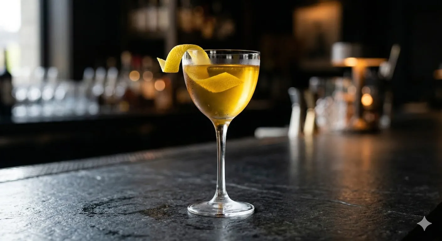 A beautiful Alaska cocktail