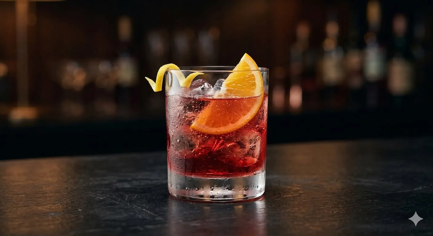 A beautiful Americano cocktail