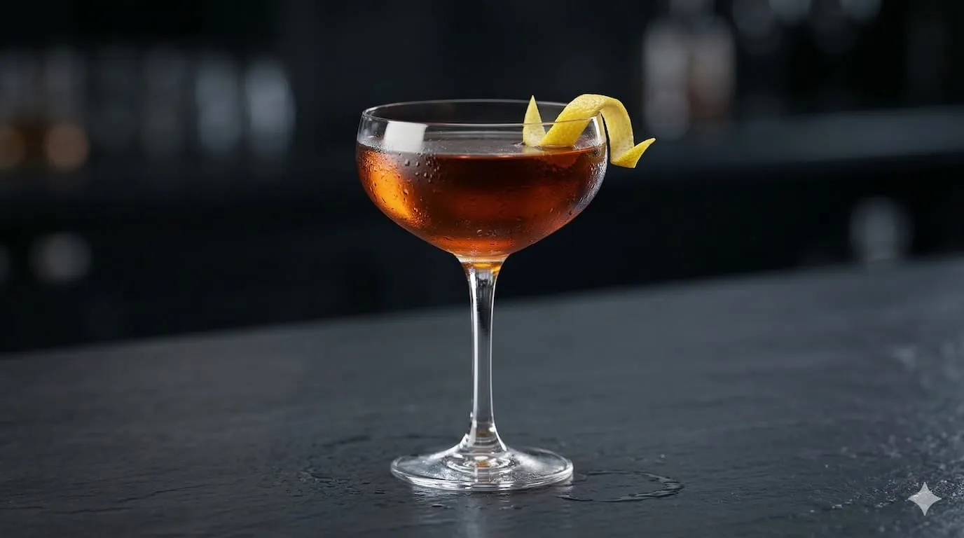 A beautiful Bobby Burns cocktail