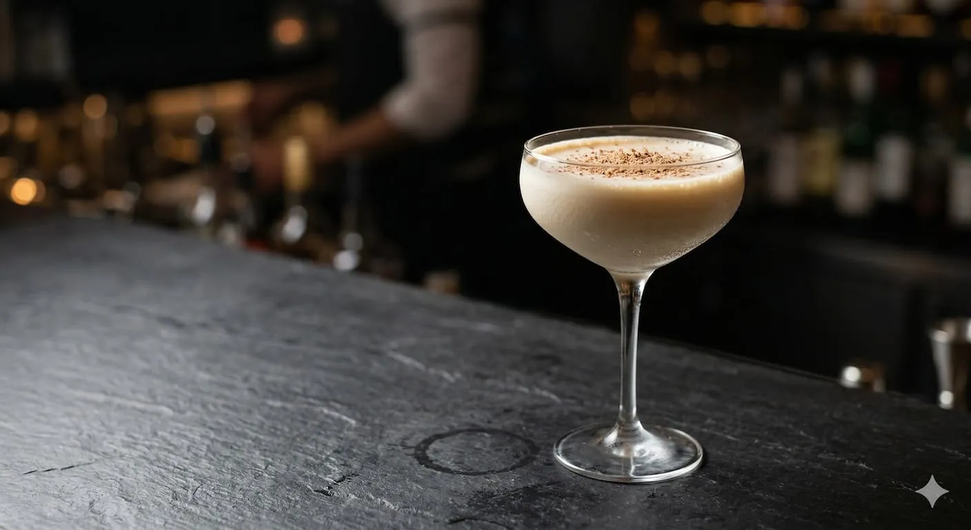 A beautiful Brandy Alexander cocktail