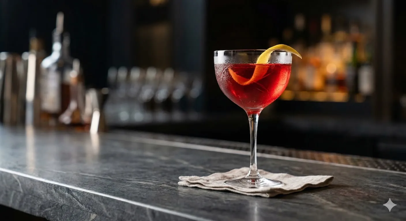 A beautiful Cardinale cocktail