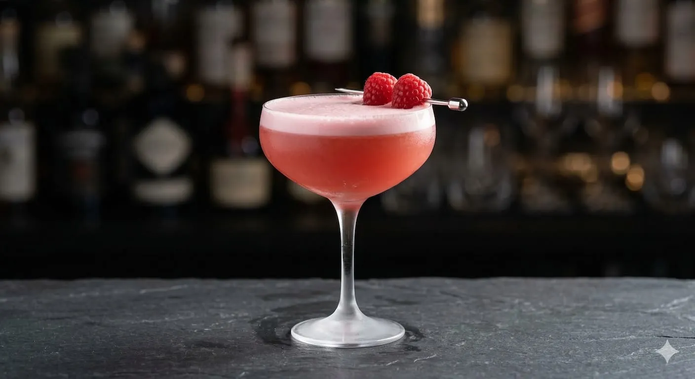 A beautiful Clover Club cocktail