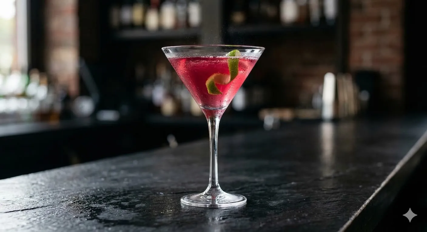 A beautiful Cosmopolitan cocktail