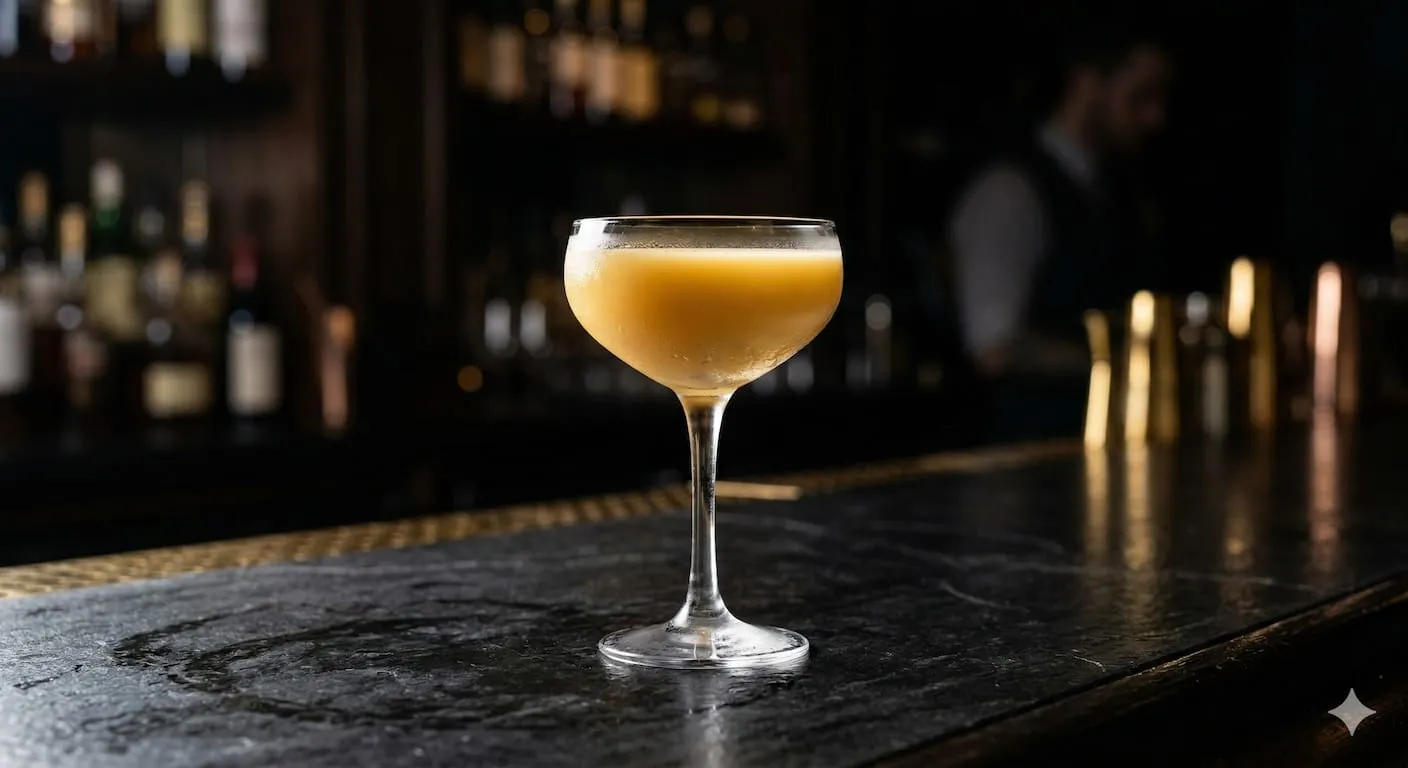 A beautiful Golden Cadillac cocktail