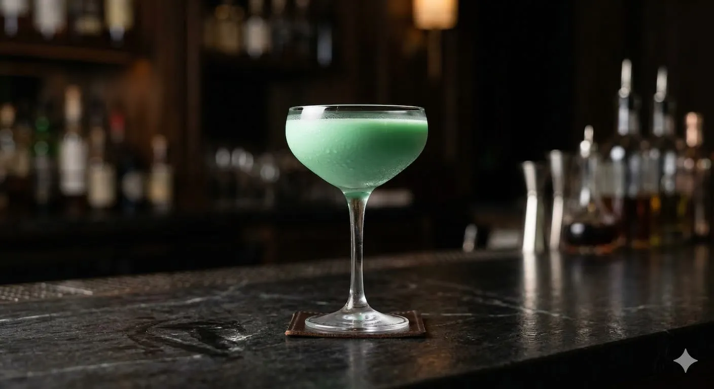 A beautiful Grasshopper cocktail