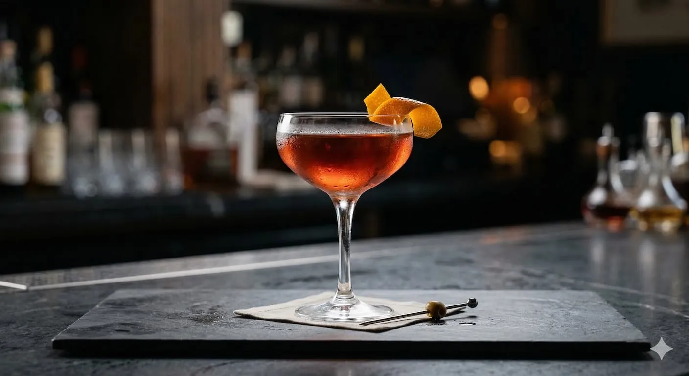 A beautiful Hanky Panky cocktail