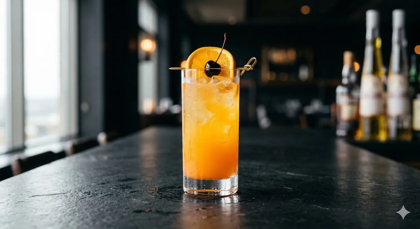 A beautiful Harvey Wallbanger cocktail