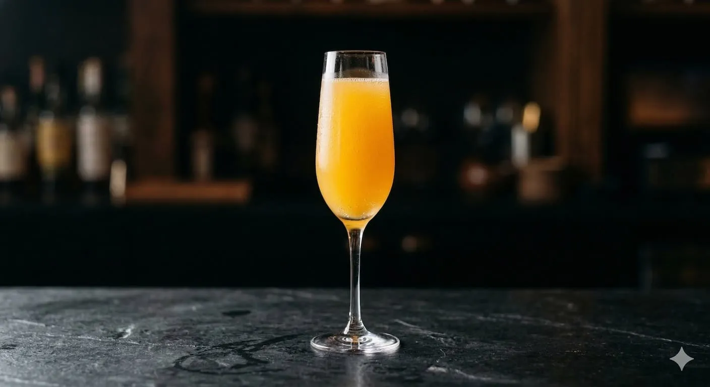 A beautiful Mimosa cocktail