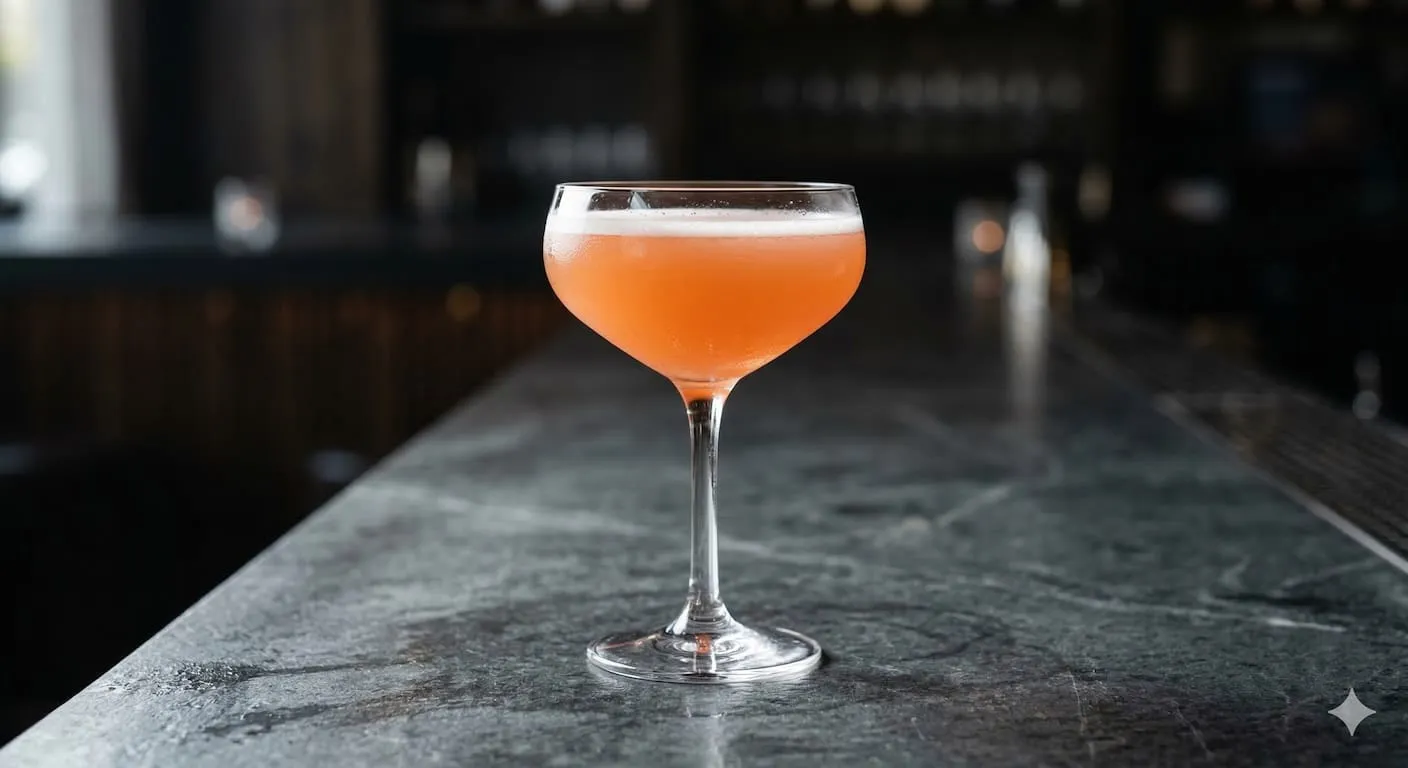 A beautiful Naked and Famous cocktail
