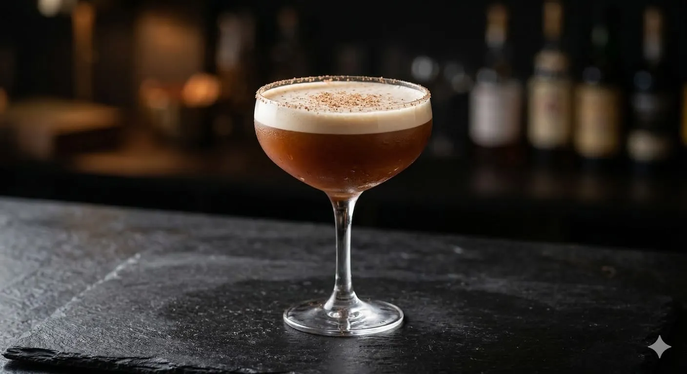 A beautiful Porto Flip cocktail