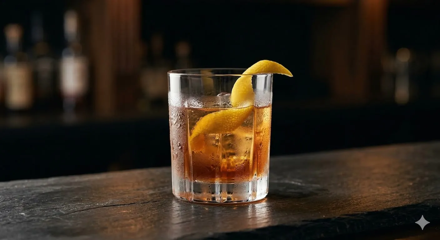 A beautiful Sazerac cocktail
