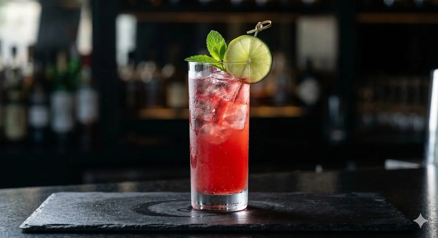 A beautiful Sea Breeze cocktail