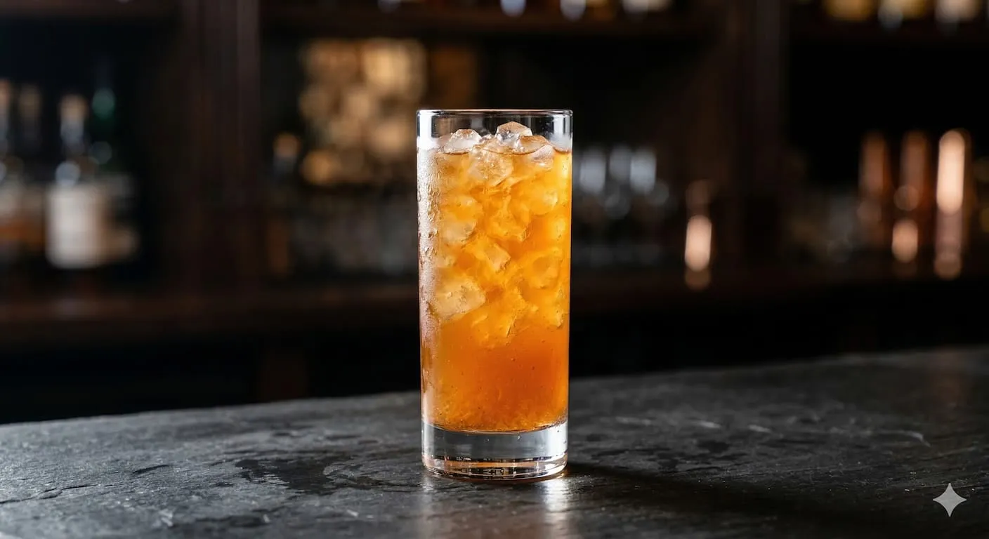 A beautiful Sherry Cobbler cocktail