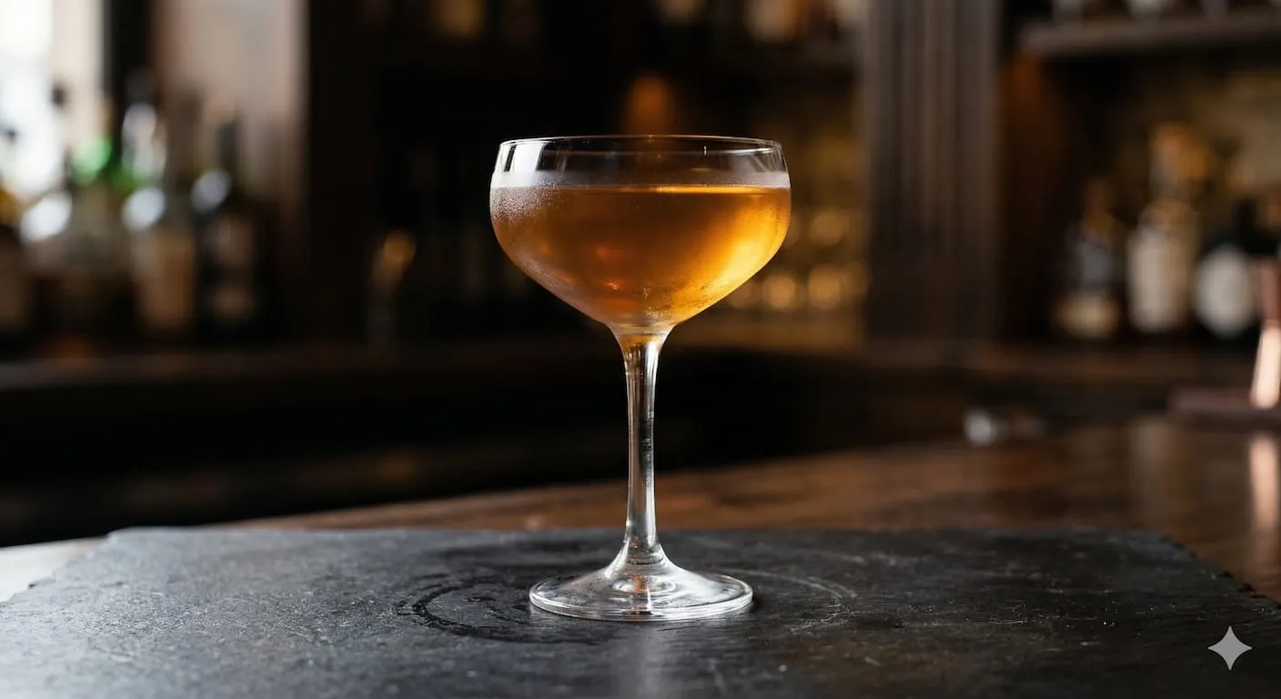 A beautiful Stinger cocktail