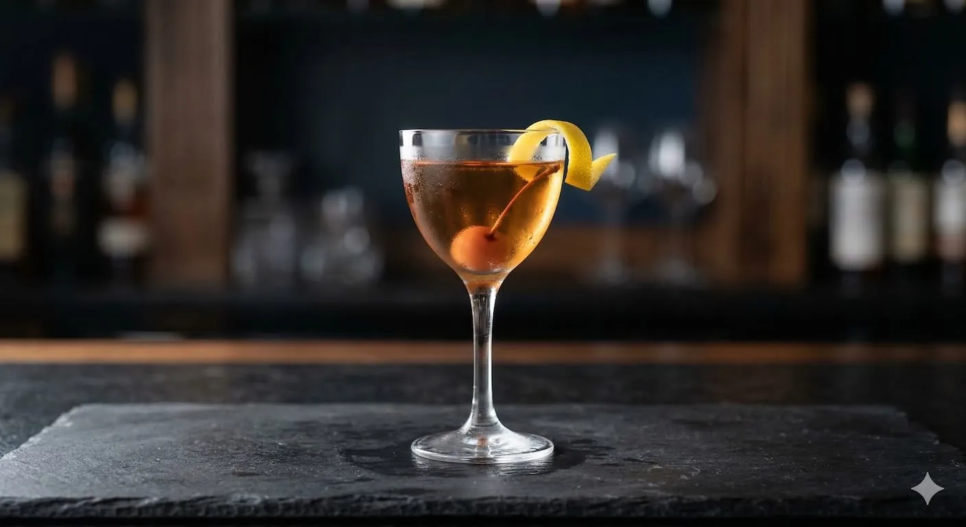 A beautiful Tuxedo cocktail