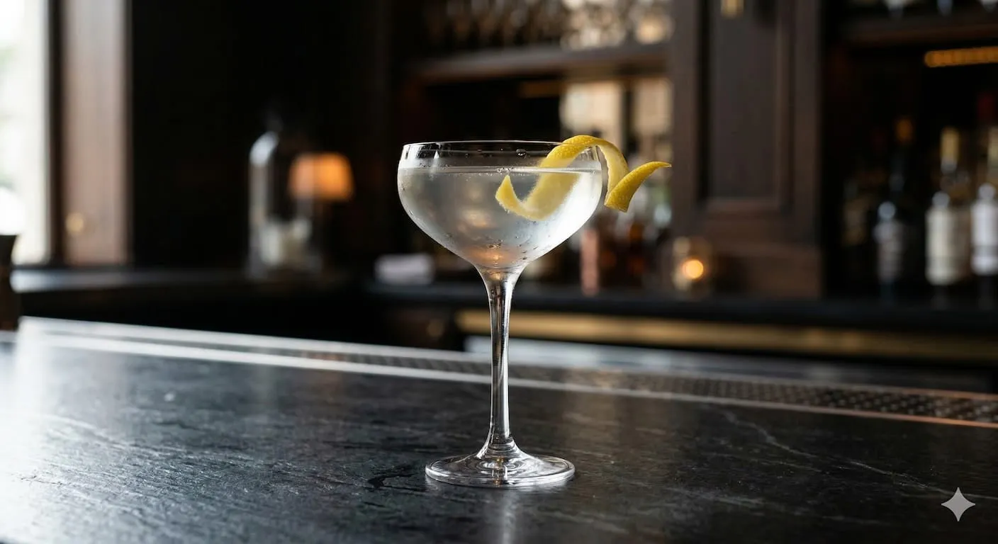 A beautiful Vesper cocktail