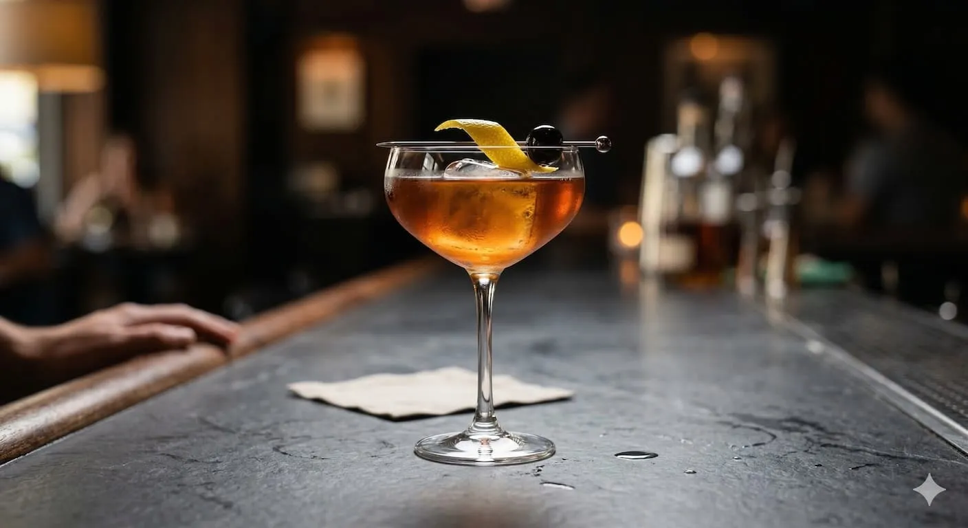 A beautiful Vieux Carré cocktail