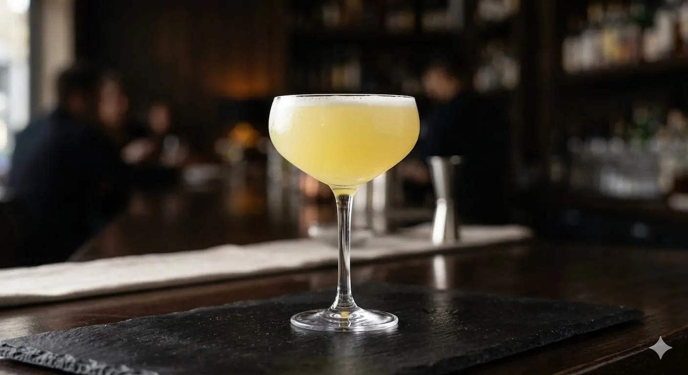 A beautiful White Lady cocktail
